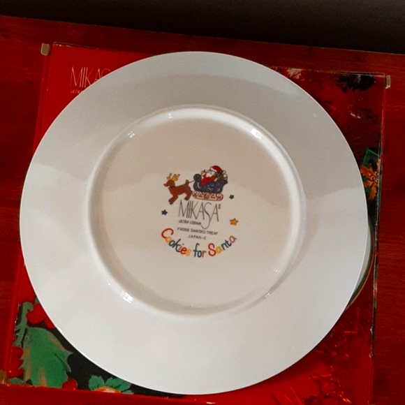 Vintage Mikasa Cookies for Santa Plate - Picture 2 of 4